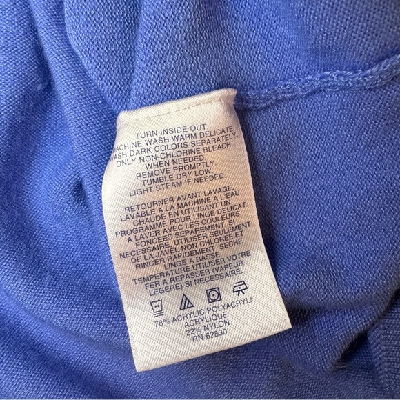 Lands' End Blur Polo Shirt 1X, 3/4 sleeve - Picture 7 of 8